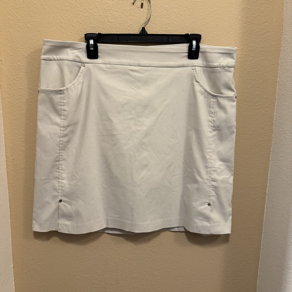 Tribal Remington Slit Skort - Khaki, Pull-on Size 16 Skirt New
